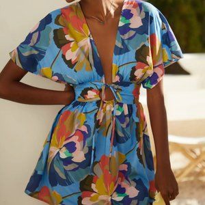 NWT Anthropologie Promenade Cover-Up Mini Dress